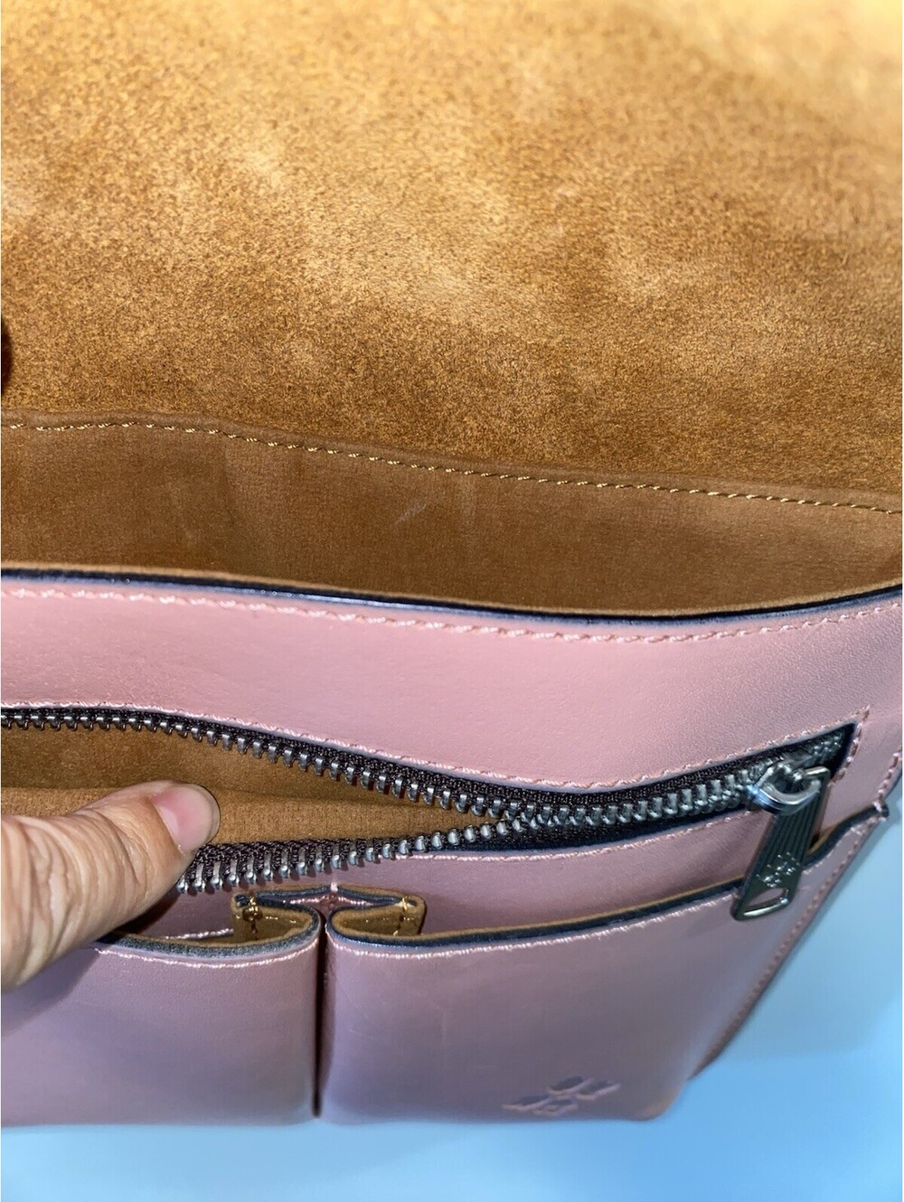 PATRICIA NASH Leather Collection Granada Floral Crossbody Blush, Pink - Picture 8 of 9